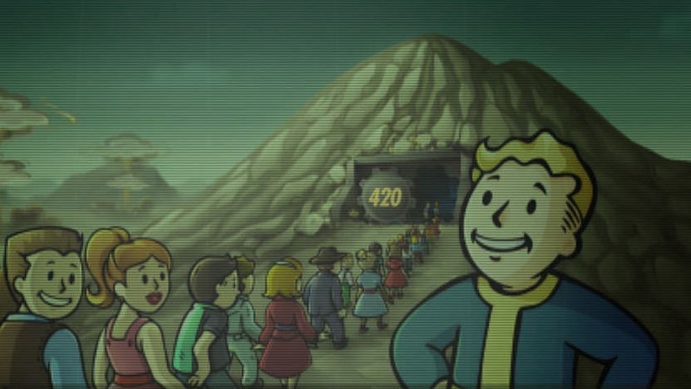 Fallout Shelter. Illustrasjonsfoto.