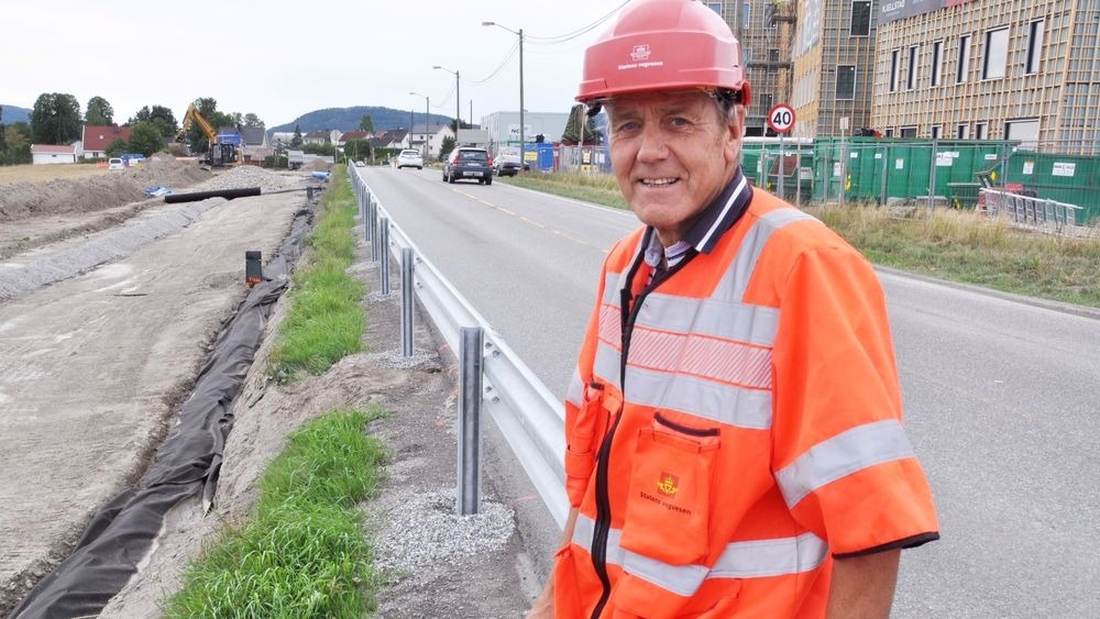 Pål Rødby i Statens vegvesen leder arbeidet med å fjerne  en av de største flaskehalsene på rv. 23 i Buskerud.
