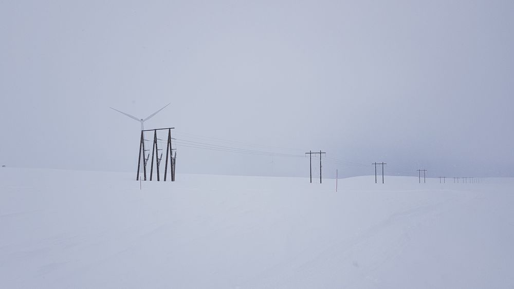 Innestengt vindkraft. Nettet fra vindparken på Raggo1 til Berlevåg er i svakeste laget og må forsterkes for Haeolus-prosjektet.