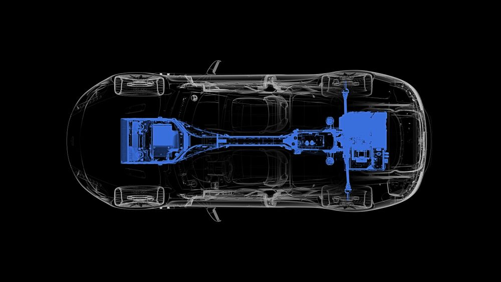 Drivlinjen til Aston Martin Rapide E.