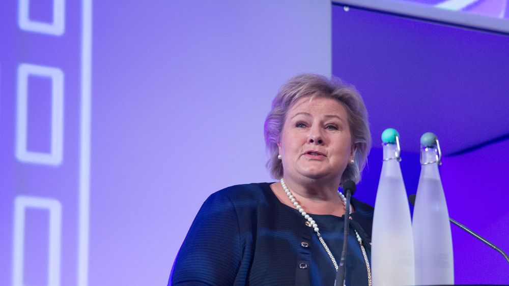 Under et arrangement i regi av Telia i forrige uke, tok Erna Solberg blant annet opp sikkerhetsspørsmål knyttet til propaganda, "fake news" og valgnatten i Sverige.