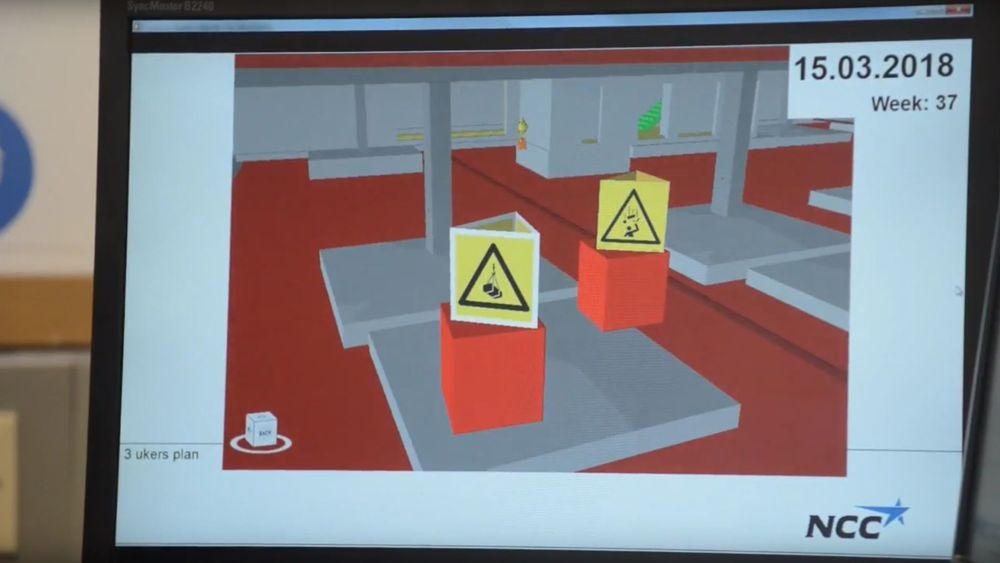 Slik ser 4D-BIM med HMS implementert i tidlig fase ut på en dataskjerm.