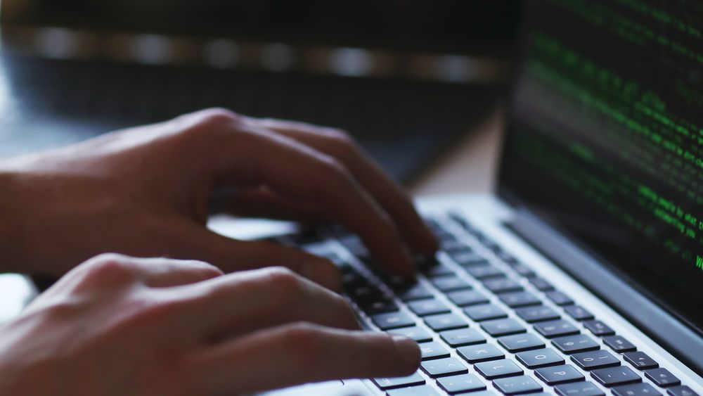 Hacker in front of his computer