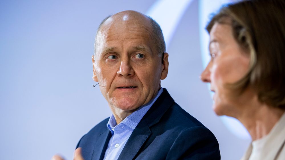 Styreleder Gunn Wærsted og konsernsjef Sigve Brekke i Telenor.