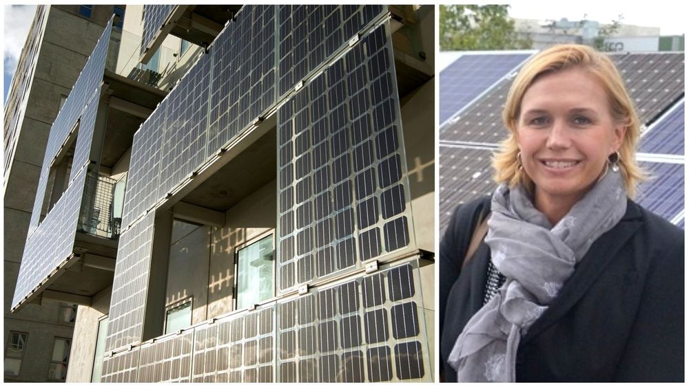 Trine Kopstad Berentsen, daglig leder i Solenergiklyngen, er kritisk til en ny rapport om solcelleteknologi og brannfare.