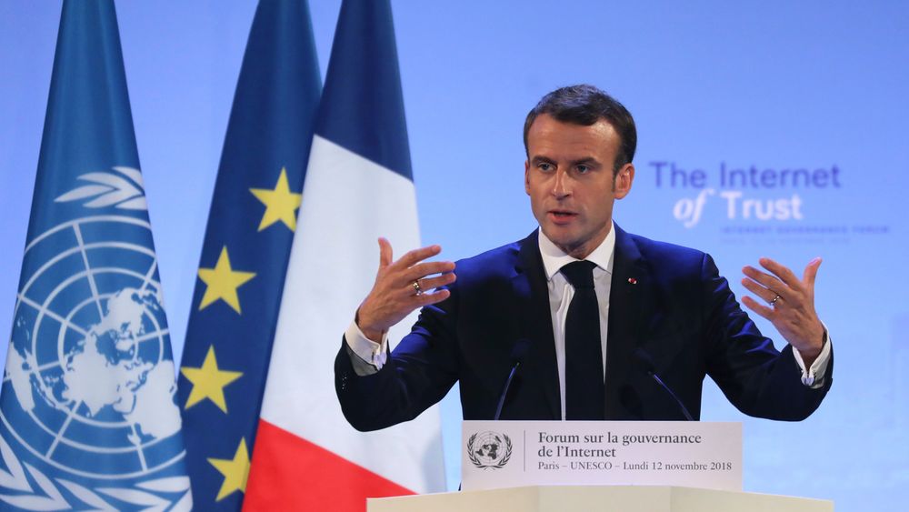 Den franske presidenten Emmanuel Macron talte under årsmøtet i IGF som ble avholdt mandag ved UNESCOs hovedkvarter i Paris. Mer enn 50 land har sluttet seg til en ny erklæring om å gjøre mer for å bekjempe hacking og datakriminalitet.