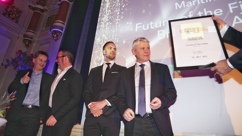 Brødrene Aa og Future of the Fjords vant tidenes første maritim-pris under Tech Awards.