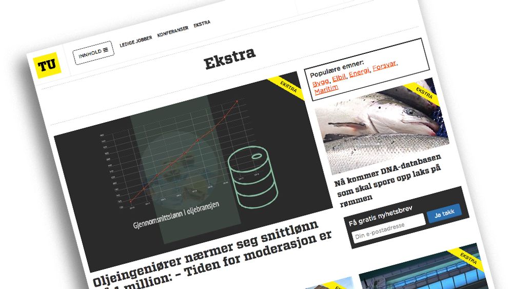 Fra og med mandag 10. desember får abonnenter av TU Ekstra tilgang til fire eksklusive artikler om dagen, unntatt i ferier og høytider.