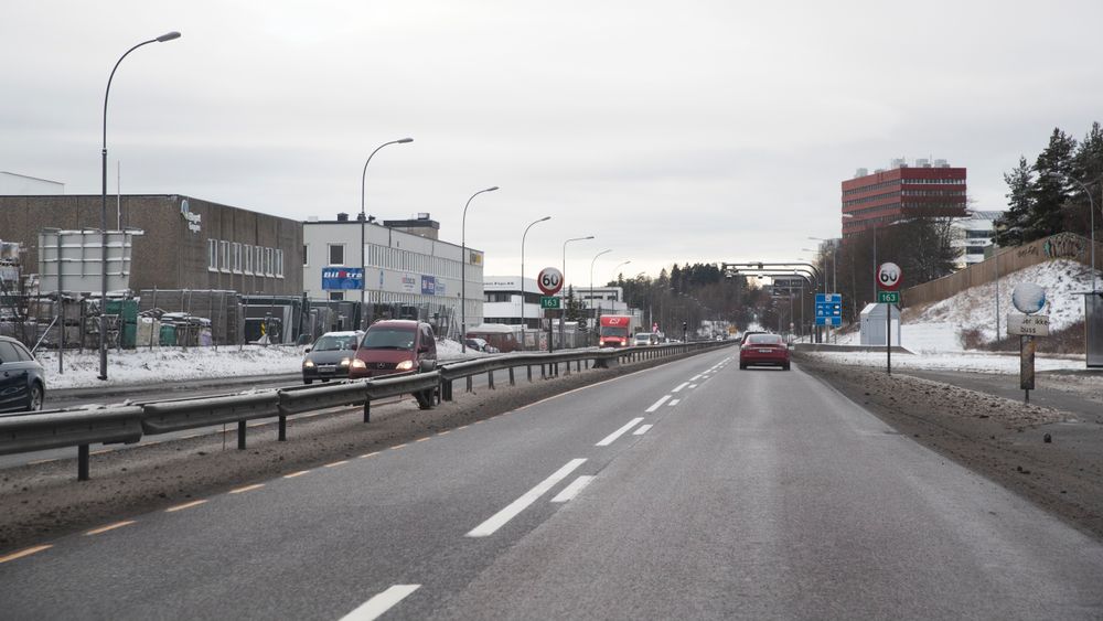 Østre Aker vei mellom Økern og Stovner er en av strekningene med miljøfartsgrense.