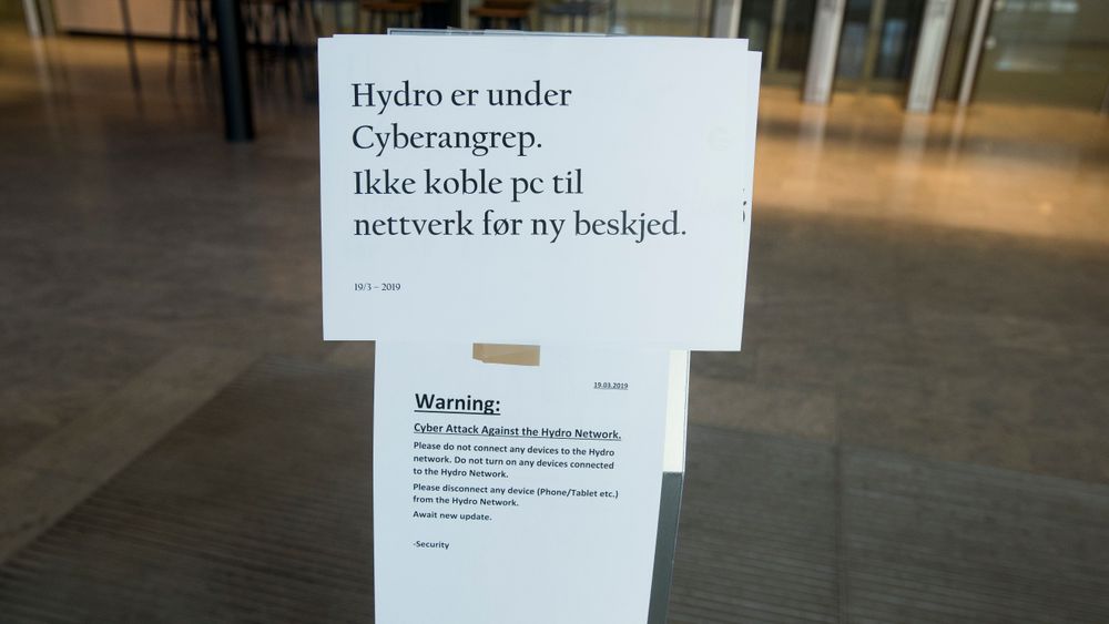Hydro ba tirsdag alle ansatte om ikke koble PC til nettverket på grunn av dataangrepet.