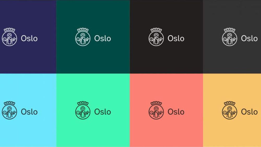 Oslo kommune får ny logo og nye farger. 
