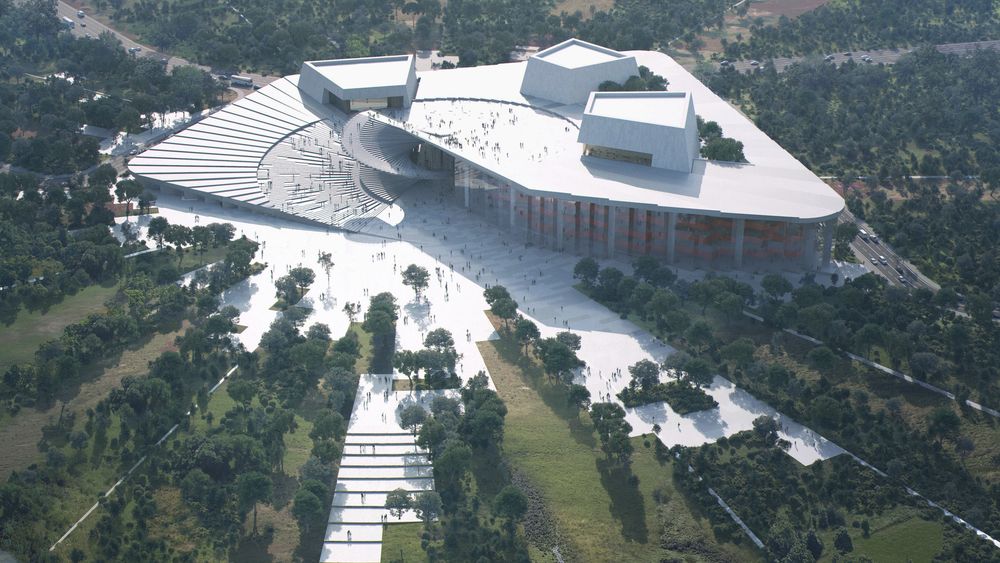 Etter planen skal operahuset i Shanghai stå ferdig i 2023