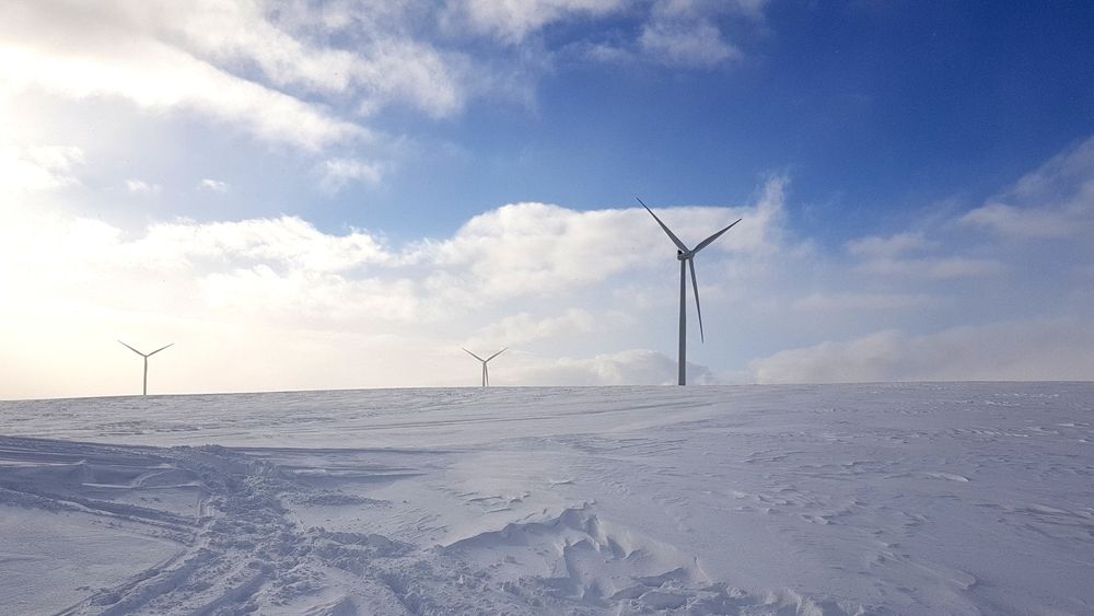 Vindkraftverket Raggo1 på Finnmarksvidda. Parken er bygget ut med 15 Siemens-turbiner, hver på 3 MW. Søknadene som nå foreligger om videre utbygging på vidda, ligger alle utenfor området NVE vil prioritere i Finnmark.