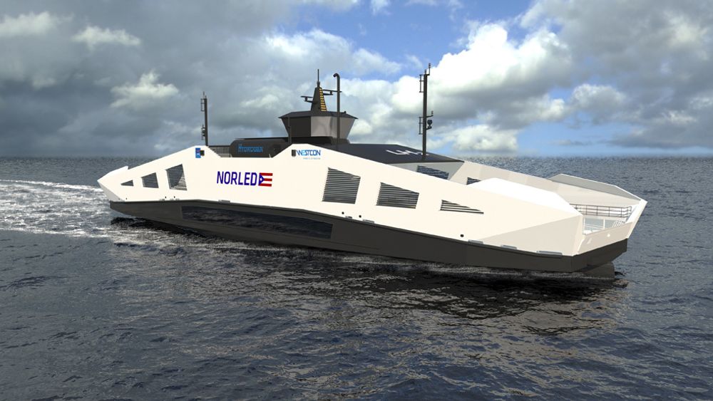 Norleds hydrogenferge er designet av LMG Marin i Bergen. Øvrige partnere er Westcon Power & Automation, Protech, Ballard Power Systems og Linde Engineering.