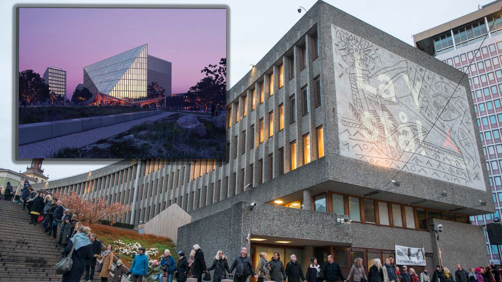 Støtteaksjonen "En ring rundt Y" ble holdt utenfor Y-blokka i Regjeringskvartalet i 2016. Bygget skal rives, og det skapte debatt den gang. Nå skal Stortinget få debattere gjennomføringen av prosessen så langt av prosjektet «Nytt Regjeringskvartal».