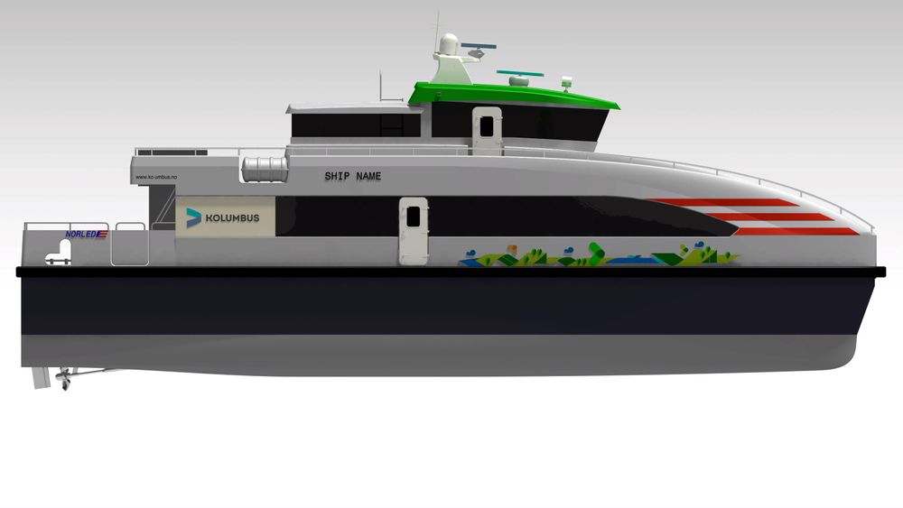 Skroget til den 24 meter lange hurtigbåten «Fjorled» har 15-20 prosent lavere energibehov enn eksisterende båt i samme fart.
