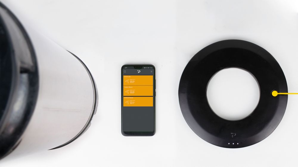 Plaato Keg er formet som en ring som passer under et Cornelius-fat. Ringen kobles til wifi og kommuniserer med en skytjeneste, som man får tilgang til gjennom en egen mobil-app.