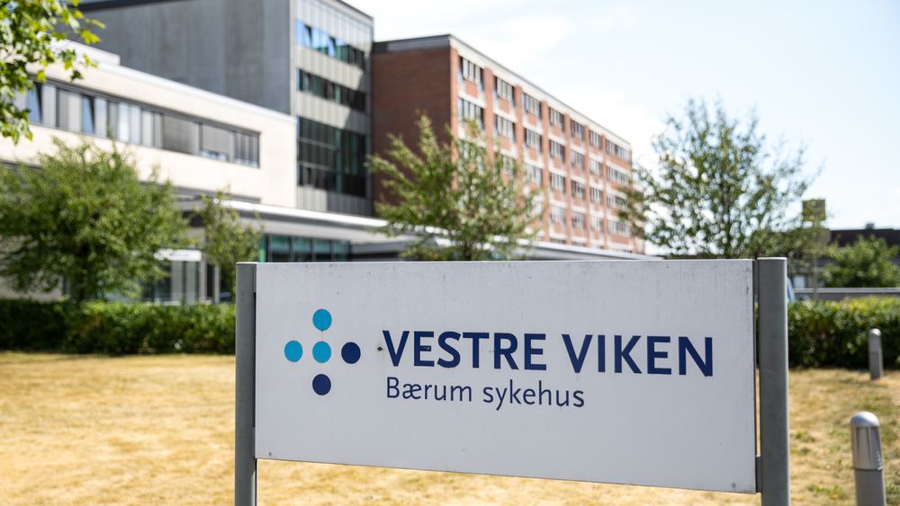 Vestre Viken Helseforetak får 10 millioner kroner i støtte til utvikling av teknologi av videooverføring av nødsamtaler. Avbildet er Bærum sykehus i Sandvika.