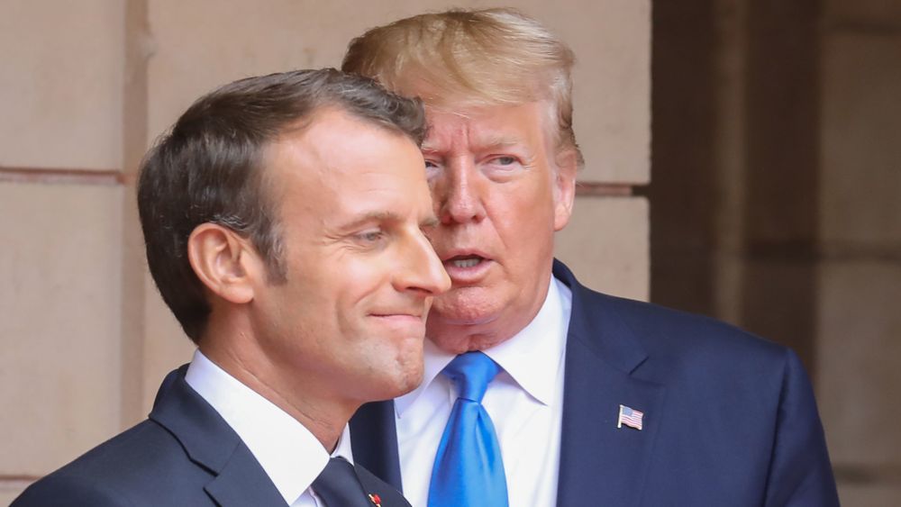 Donald Trump er lite fornøyd med den franske presidenten Emmanuel Macrons planer om å skattelegge amerikanske tech-selskaper. 
