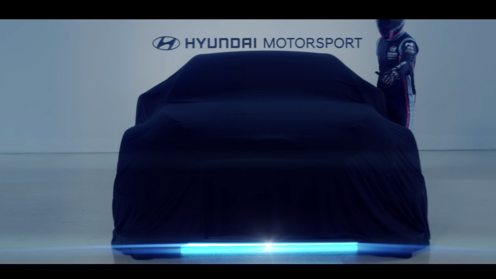 Hyundai Motorsport har en ny villkatt på gang. Foreløpig er dette alt de vil vise. 