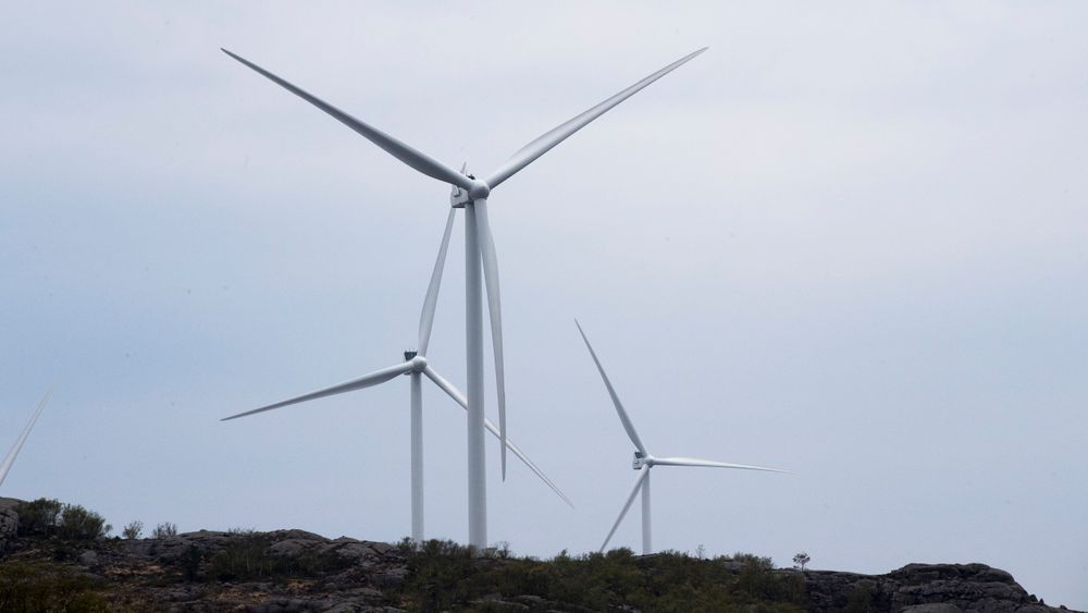 Vindmøller i Eigersund kommune i Rogaland.