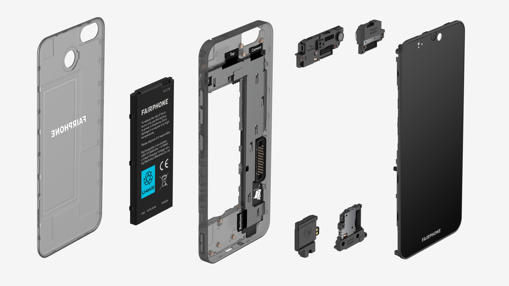 Fairphone 3 har en modulær oppbygning, og du skal enkelt kunne ta den fra hverandre – med en skrutrekker som eneste verktøy.