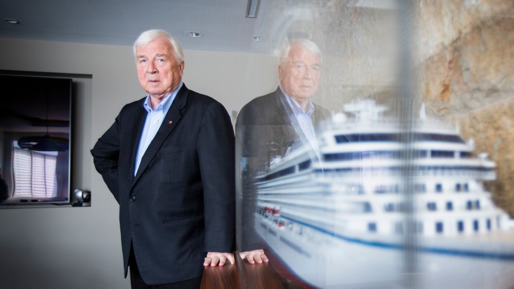 Skipsreder Torstein Hagen leder selskapet Viking Cruise, med hovedsete i Basel. Han hevder cruise bidrar til global nedkjøling.