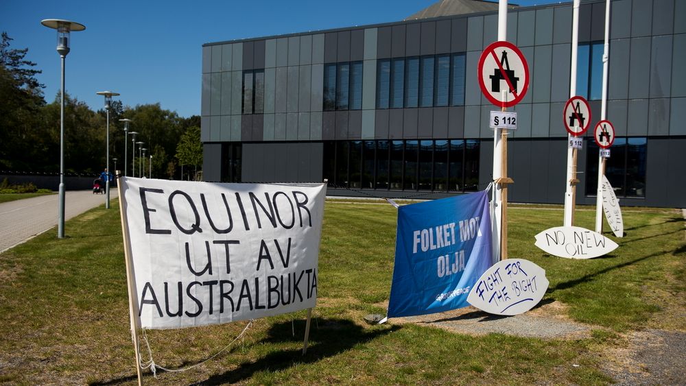 Equinors planlagte oljeleting i Australbukta er møtt med protester både i Norge og Australia.