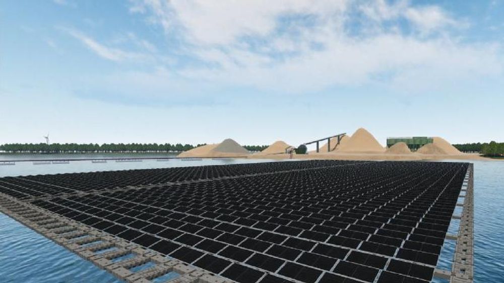 Vattenfall skal bygge flytende solcellepark i Nederland.