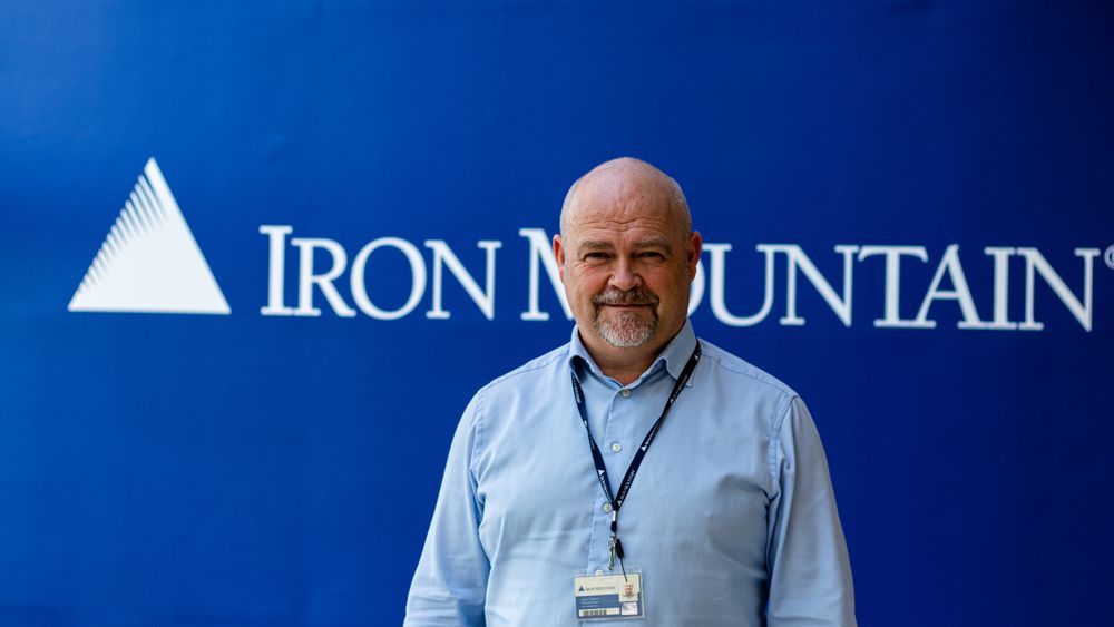 John Pedersen er salgsleder ved Iron Mountain på Tananger i Rogaland.