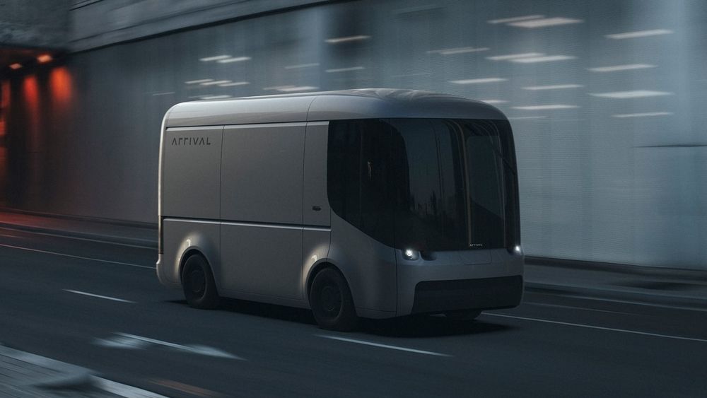Den elektriske varebilen Arrival har et svært moderne utseende.