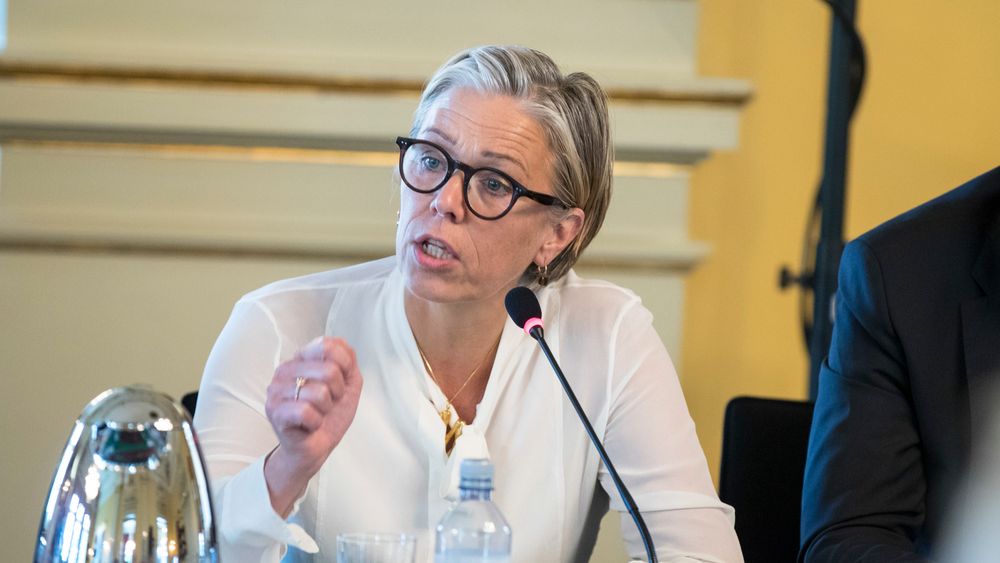 Maria Moræus Hanssen gikk av som toppsjef i oljeselskapet DEA i Hamburg i fjor høst. Her fra en topplederkonferanse i 2018.