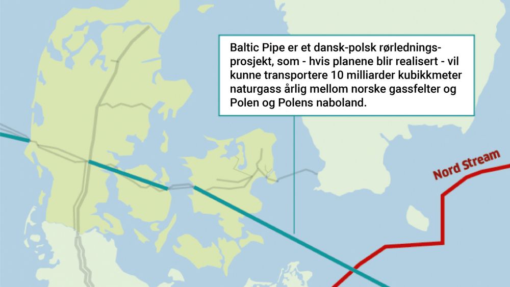 Baltic Pipe er ett skritt nærmere å bli realisert etter vedtaket i EU-parlamentet.