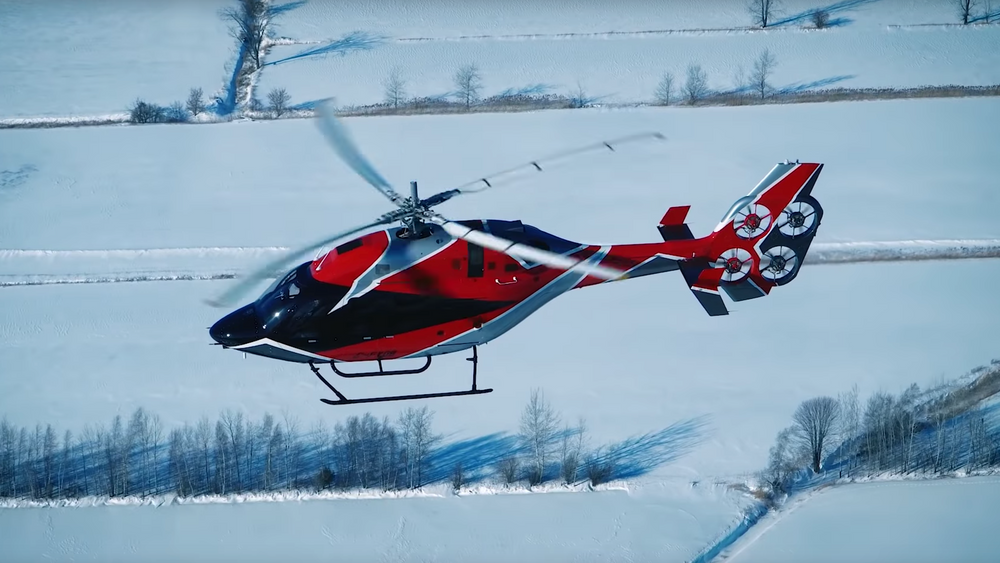Testing av Bell 429 med EDAT-halerotor i Canada.