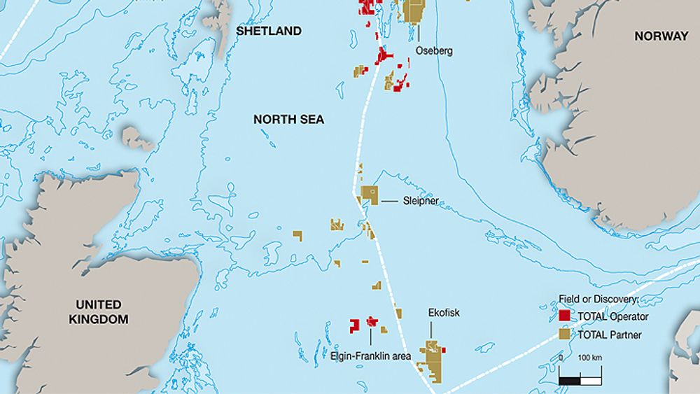 Elgin og Shearwater ligger rett vest for Ekofisk, på britisk side. ETAP ligger litt lenger nord. Det er kortere fra feltene til Skottland enn til Norge, likevel har operatørene søkt om å få koble plattformene til kraftnettet i Norge.