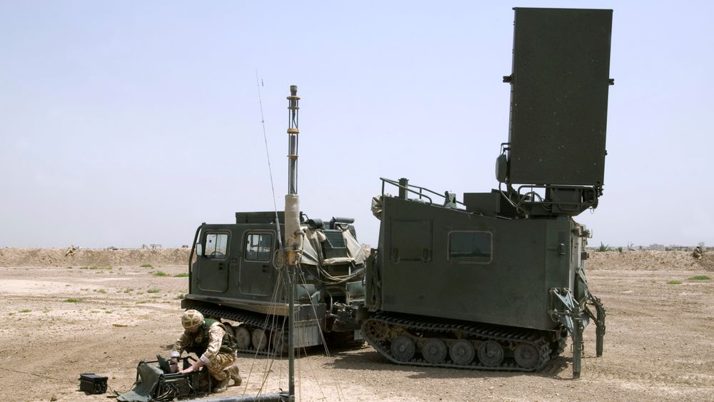 Mobile Artillery Monitoring Battlefield Radar (MAMBA) i Irak.