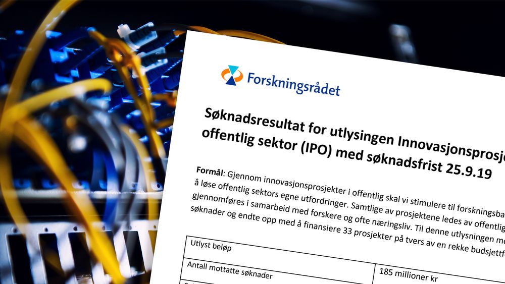 Forskningsrådet har delt ut 185 millioner til innovasjonsprosjekter for offentlig sektor.