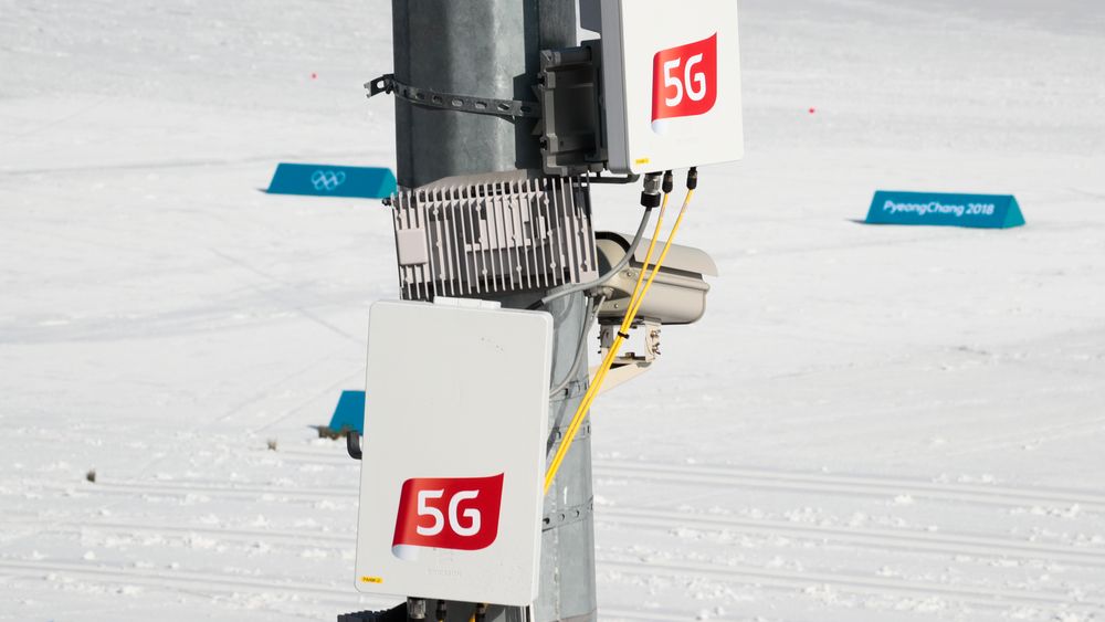 Utbyggingen av 5G-nettet er i full gang. Her fra OL i Pyeongchang 2018. Illustrasjonsfoto.