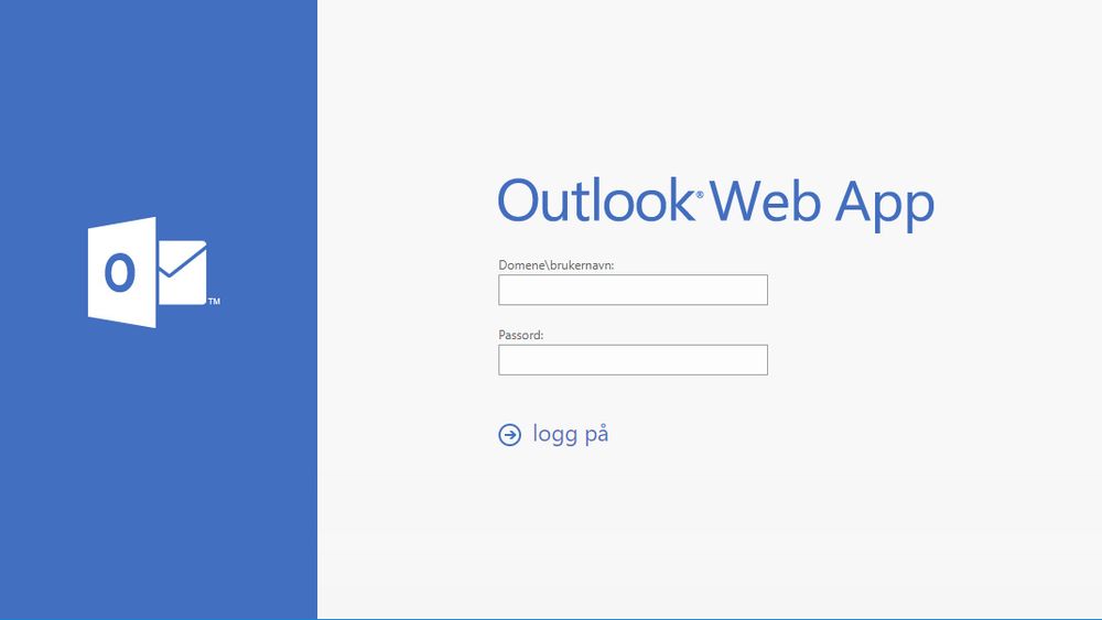 Innloggingsskjermen til Microsoft Exchange-baserte Outlook Web App hos en norsk bedrift. Denne serveren tilhører en større norsk virksomhet. Den har et ugyldig sikkerhetssertifikat og kjører versjon 15.0.1347 av Exchange Server, som kom i 2019 og er blant de sårbare utgavene. Forhåpentligvis er dette bare en testserver, men den kan potensielt utnyttes til å trenge videre inn i systemene til virksomheten.