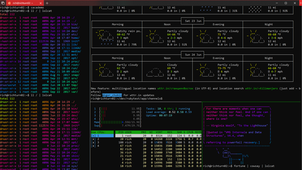 Selv om Windows Subsystem for Linux i utgangspunkter er begrenset til konsollvinduet, er det mange muligheter for kreative oppsett.  Illustrasjonsfoto.