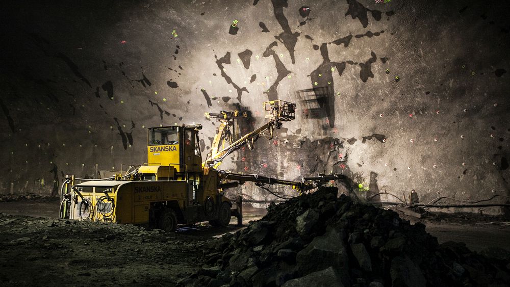 Tradisjonell vannsikring av tunneler med injiseringsmasser skjer under for høyt trykk, ifølge den nye rapporten fra Sintef.