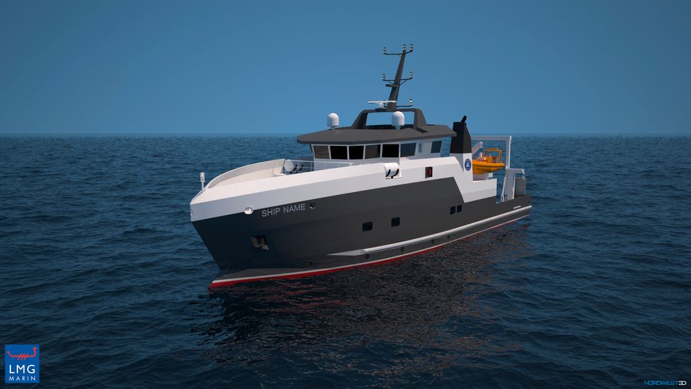 LMG Marin i Bergen har designet et mindre forskningsfartøy til Havforskningsinstituttet.