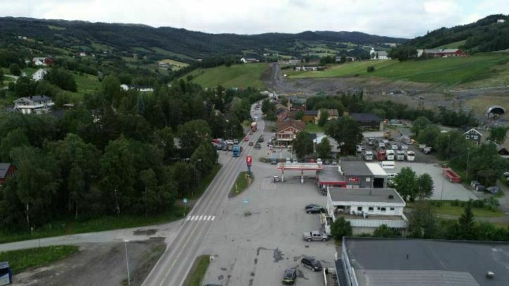 Soknedal  i Trøndelag. Her skal det bli triveligere etter at E6 er flyttet.