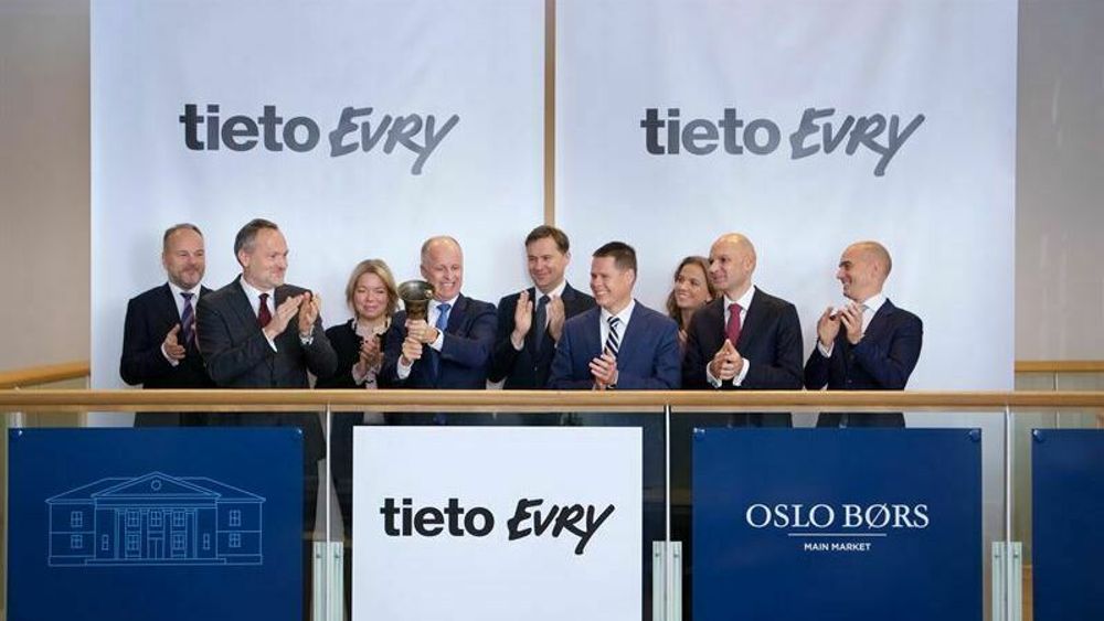 Tietoevry ved konsernsjef Kimmo Alkio da fusjonen formelt var overstått. I desember 2019 var aksjen klar til handel på børsene i Helsinki, Stockholm og Oslo. Illustrasjonsfoto.