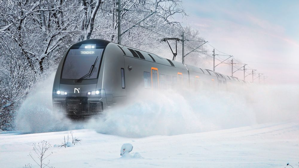 De nye Flort-togene er 112,7 meter lange og har plass til cirka 100 flere passasjerer enn togene som går på Trønderbanen i dag. 