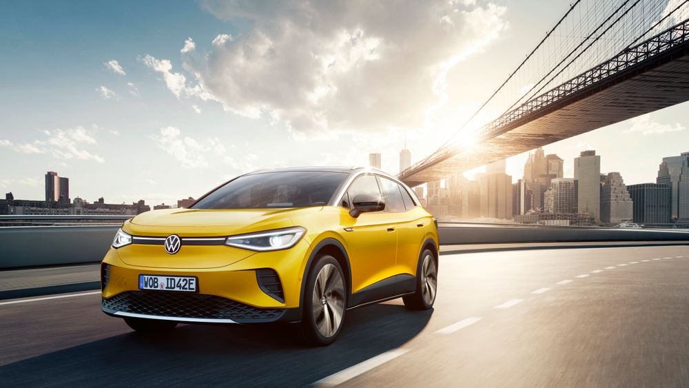 Knapt 500 kilometers rekkevidde får Volkswagens ID.4, som ble lansert onsdag. Bildet er av Max-utgaven.