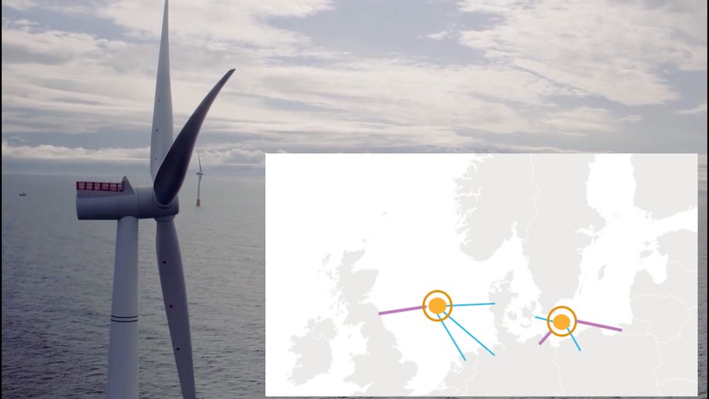 En havvind-hub i Nordsjøen kan få tilknytning til Tyskland, Nederland, Danmark og Storbritannia. En tilsvarende hub i Østersjøen kan sende strøm til Danmark, Polen, Tyskland og Litauen.