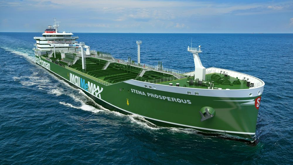 Stena Prosperous blir et av tre metanoldrevne skip som skal leveres i 2022.