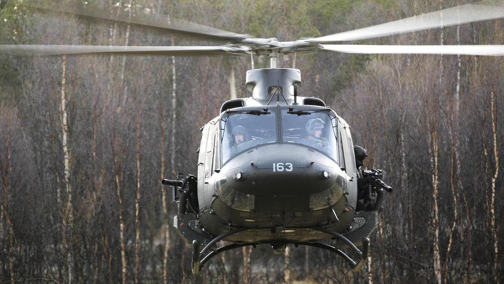 Ifølge flertallet på Stortinget skal Bell 412-helikoptre erstattes med nye helikoptre til Forsvarets Spesialstyrker. Bildet er fra Øvelse Faryab på Setermoen.