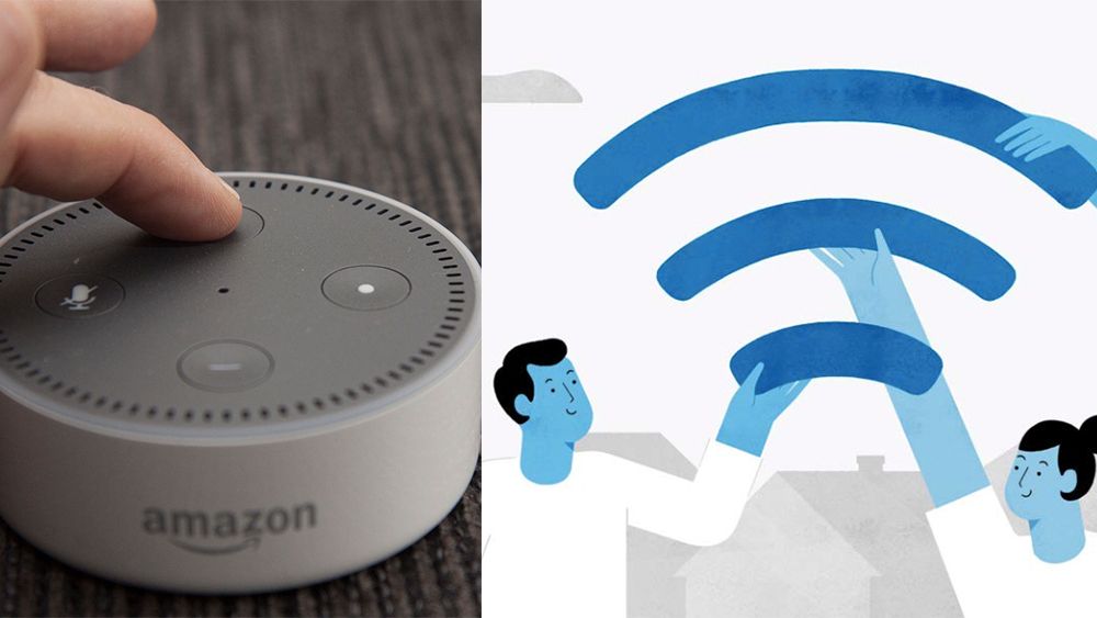 Amazon Echo Dot (avbildet) er blant produktene som snart kan dele internettaksess i nabolaget.